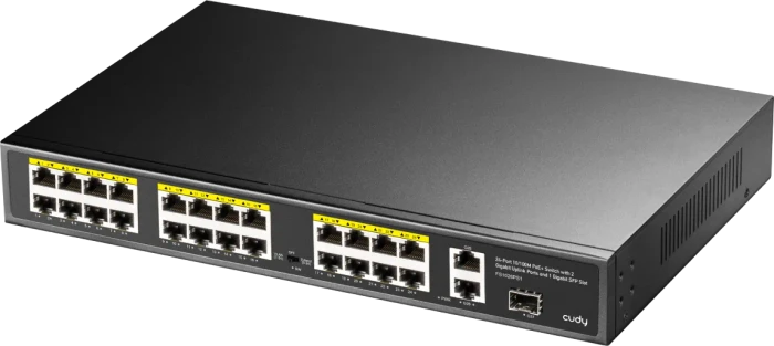 Cudy FS10 Rackmount Switch, 26x RJ-45, 1x SFP, 300W PoE+