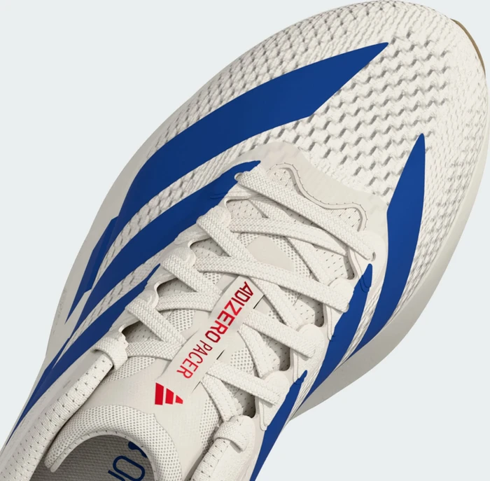 adidas Adizero Pacer core white/royal blue/pure ruby (Herren)