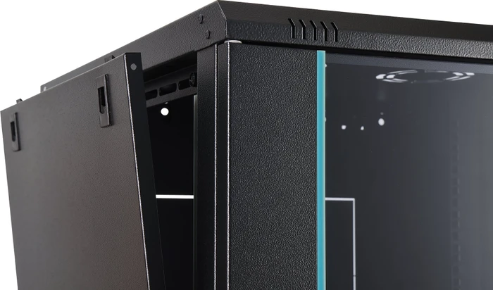 Digitus Dynamic-N Serie 19" Wandgehäuse 12HE, unmontiert, Sicherheitsglastür, IP2X, RAL 9005, 600mm tief