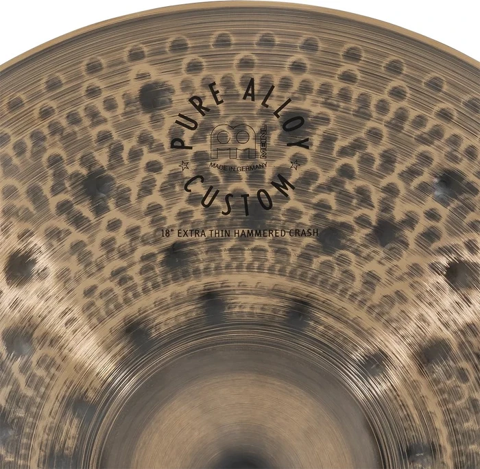 Meinl Pure Alloy Custom Extra Thin Hammered Crash 18"