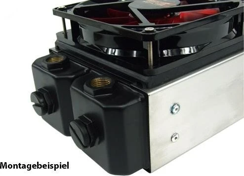Phobya Lüftervorkammer 120mm, 7mm hoch, entkoppelt