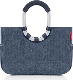 Reisenthel Loopshopper M herringbone dark blue