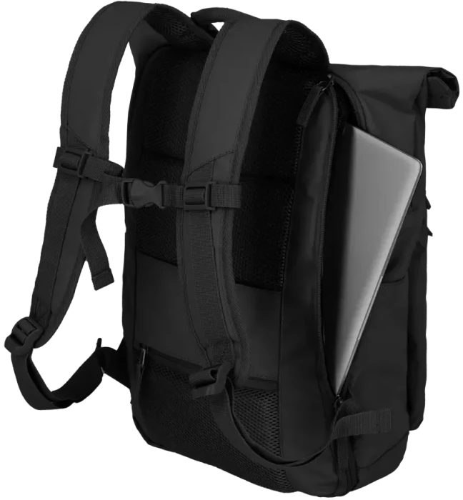 Travelite Basics Rollup Laptoprucksack, 15.6", schwarz