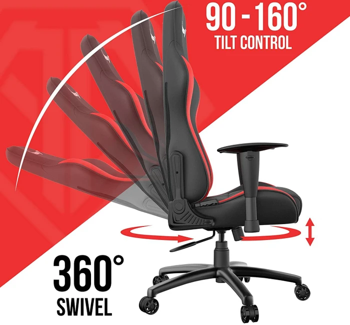 Anda Seat Jungle Premium Gamingstuhl, schwarz/rot