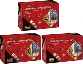 Idena Lichtervorhang LED 300x warmweiß