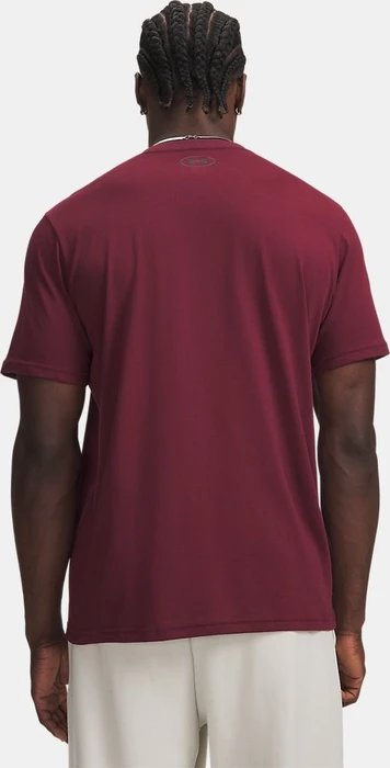 Under Armour Sportstyle Left Chest Funktionsshirt kurzarm vintage maroon/black (Herren)