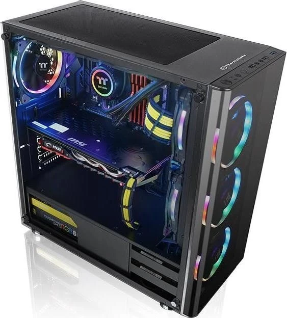 Thermaltake V200 TG, schwarz, Glasfenster