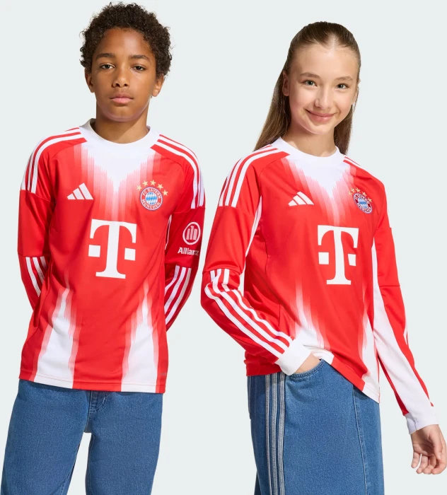 adidas FC Bayern München 2025/2026 Heimtrikot langarm (Junior)