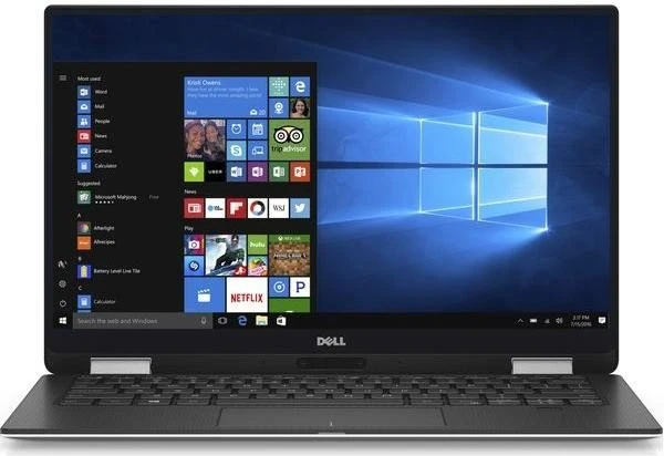 Dell XPS 13 2-in-1 9365 (2017), silber, Core i5-7Y54, 4GB RAM, 128GB SSD, DE