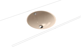 Kaldewei Classic 3182 Unterbauwaschtisch Ø42cm, Perl-Effekt, bahamabeige