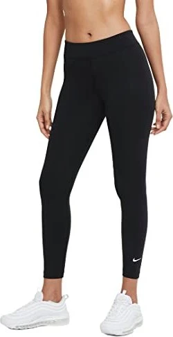 Nike Sportswear Essential Hose 7/8 schwarz/weiß (Damen)