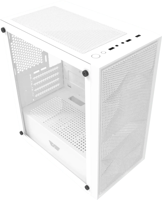DarkFlash M305 Mesh White, Glasfenster
