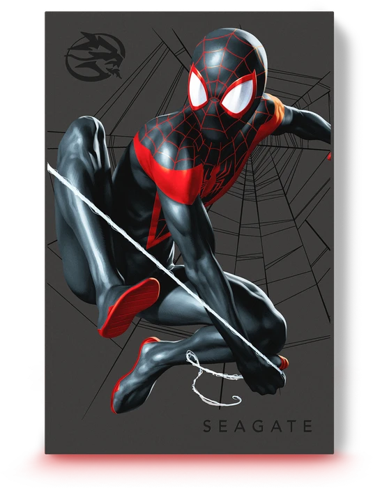 Seagate FireCuda Gaming HDD - Miles Morales Special Edition, 2TB, +Rescue, USB 3.0 Micro-B