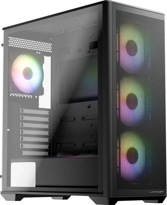 LC-Power Gaming 811B Meshwork_XL Dark, schwarz, Glasfenster