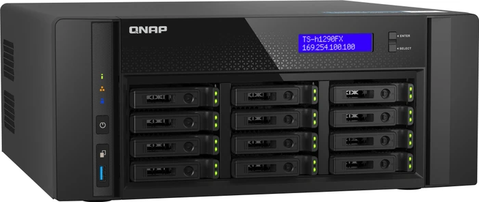 QNAP QuTS hero TS-h1290FX-7232P-64G, 64GB RAM reg ECC, 2x SFP28 25Gb/s, 2x RJ-45 2.5GBase-T