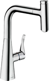 Hansgrohe Metris Select M71 240 1jet ausziehbar mit Schlauchbox chrom
