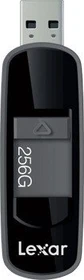 Lexar JumpDrive S75 256GB schwarz, USB-A, USB 3.2 Gen 1×1