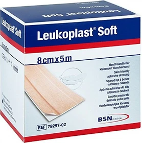 BSN medical Leukoplast Soft Wundverband, 8cm x 5m, 1 Stück