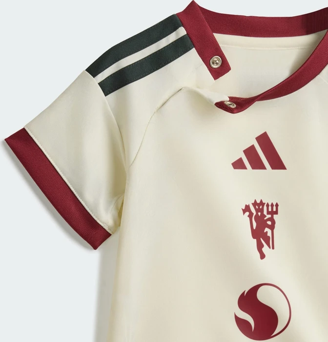 adidas Manchester United Mini 2026/2027 Ausweichausrüstung ivory/jungle ink (Junior)