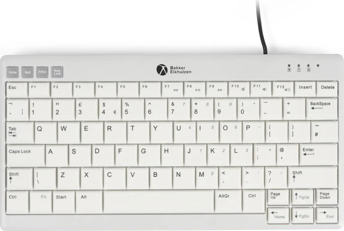 BakkerElkhuizen UltraBoard 950 V2 Standard Compact, weiß/grau, USB, DE