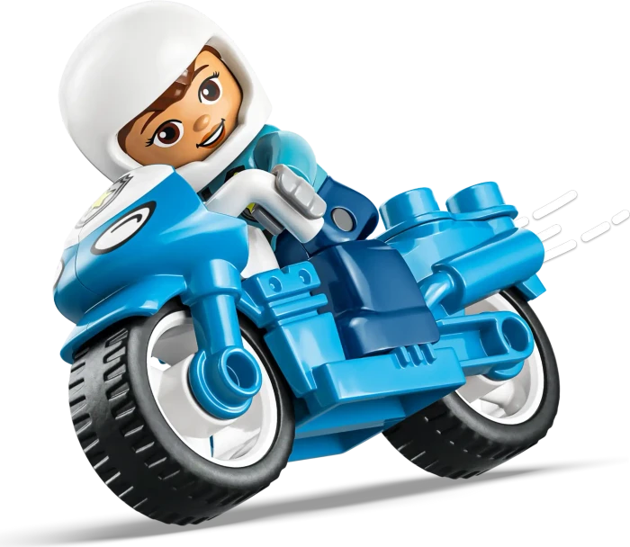 LEGO DUPLO - Blaues Polizeimotorrad