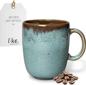 like by Villeroy & Boch Lave Glacé Becher mit Henkel 400ml