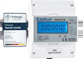 Eastron 3-Phasen Zweirichtungs-Drehstromzähler (SDM72D-M-MID V2)
