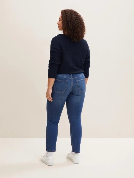 Tom Tailor Plus Slim Jeans Jeans used mid stone blue denim (Damen)