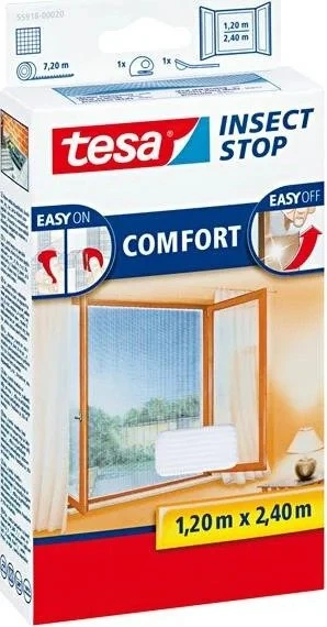 tesa Insect Stop Comfort Fliegengitter 120x240cm weiß