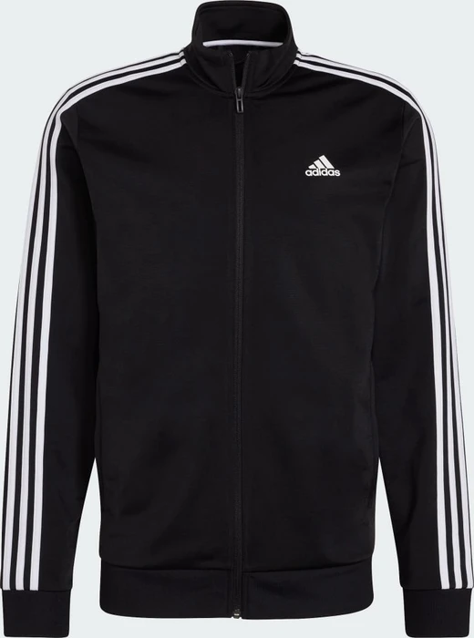 adidas Primegreen Essentials Warm-Up 3-Streifen Trainingsjacke schwarz/weiß (Herren)
