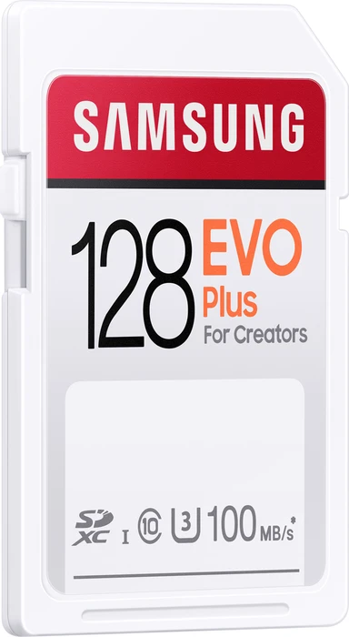 Samsung EVO Plus for Creators R100 128GB, UHS-I U3, Class 10