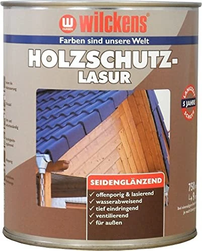 Wilckens Holzschutz-Lasur palisander, 750ml