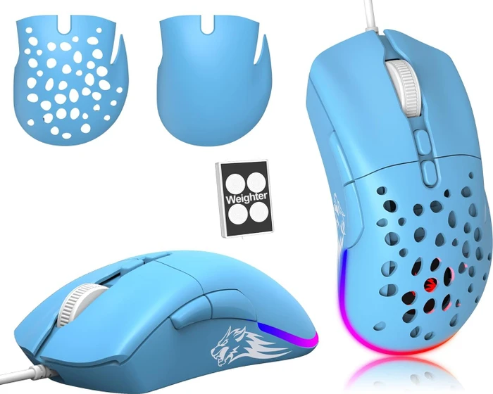 Ziyou Lang D19 RGB Gaming Mouse blau, USB
