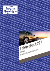Avery-Zweckform Fahrtenbuch mit Jahresabrechnung, A5, Softcover, 40 Blatt