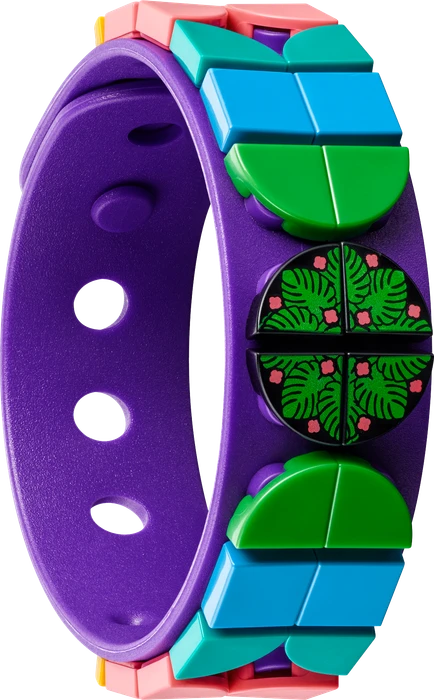 LEGO Dots - Neon-Tiger Armband & Taschenanhänger