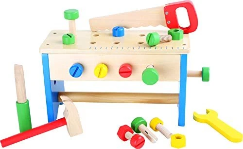 Legler Small Foot Werkzeugkasten und Werkbank 2 in 1