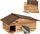 Relaxdays Igelhaus mit Boden, braun (10050082)