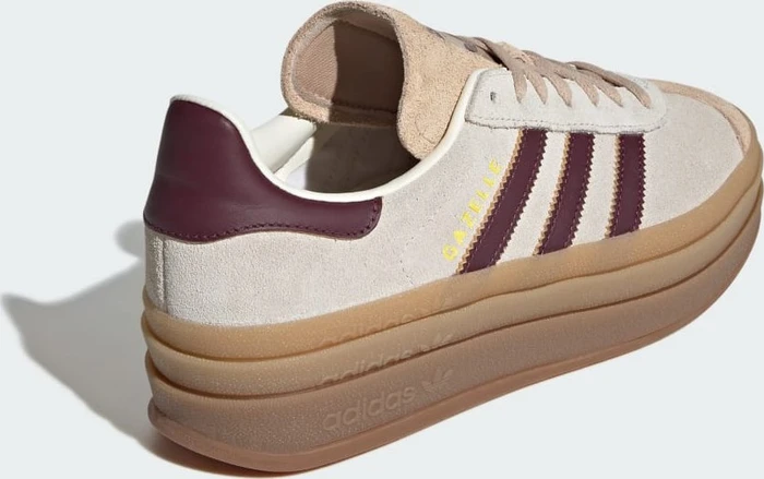 adidas Gazelle Bold cream white/maroon/magic beige (Damen)