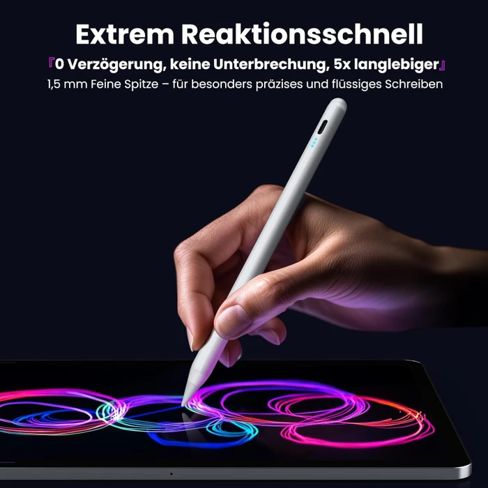 Kingone Stylus Pen Stift für iPad 2018-2026, weiß, USB-C