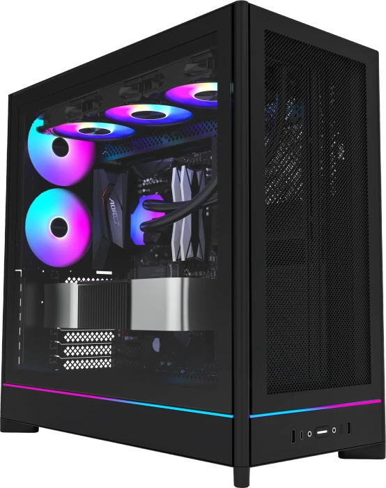 Montech HS01 Pro Black, Glasfenster