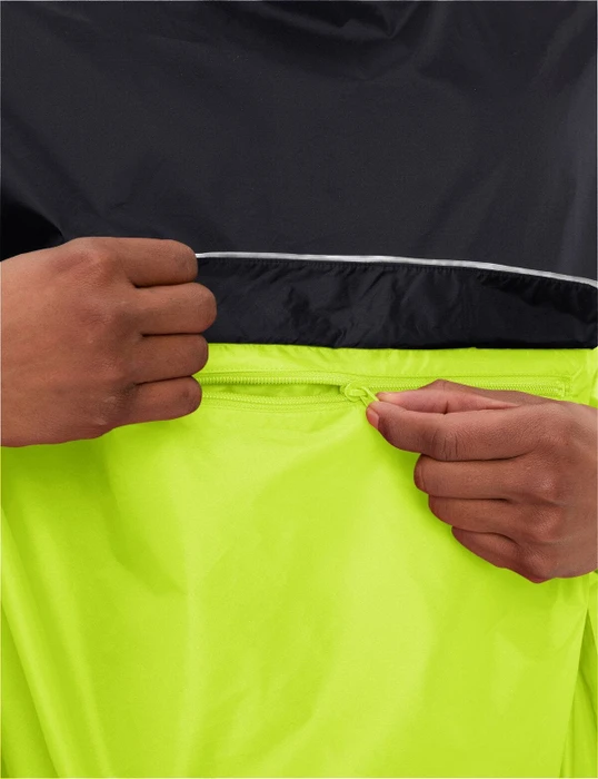 Vaude Covero II Poncho neon yellow/black