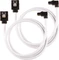 Corsair Premium Sleeved SATA 6Gb/s Kabel weiß 0.6m, gewinkelt Vorschaubild