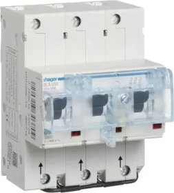 Hager SLS-Schalter 3 polig E-Charakteristik 50A für Hutschienenmontage US