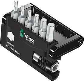 Wera Bit-Check 7 Hex-Plus 1 Innensechskant Bitset inkl. Werkzeugbox, 7-tlg.