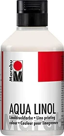 Marabu Aqua Linoldruckfarbe, weiß, 250ml
