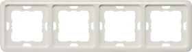Siemens DELTA profil Rahmen 293x80mm 4-Fach, titanweiß