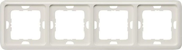 Siemens DELTA profil Rahmen 293x80mm 4-Fach, titanweiß