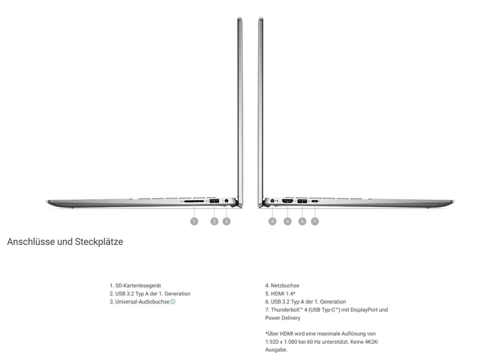 Dell Inspiron 16 5630, Platinum Silver, Core i7-1360P, 16GB RAM, 512GB SSD, DE