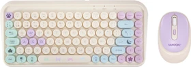 Blade Tanooki Cozy Wireless Pack Wireless Tastatur-Maus-Set, rosa, USB/Bluetooth, ES