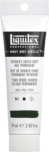 Liquitex Professional Heavy Body Acrylic hooker's green deep hue permanent, 59ml